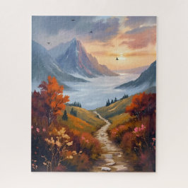 Herbst-Tagträume | Gemalte Herbstlandschaft im Geb