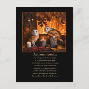 Herbst-Tagundnachtgleiche Mabon Pagan Wicca Feiertagspostkarte