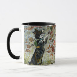 Herbst Tailwag Whimsical Golden Retriever Hunde Öl Tasse