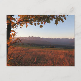 Herbst Tatras Sonnenaufgang Poster Postkarte