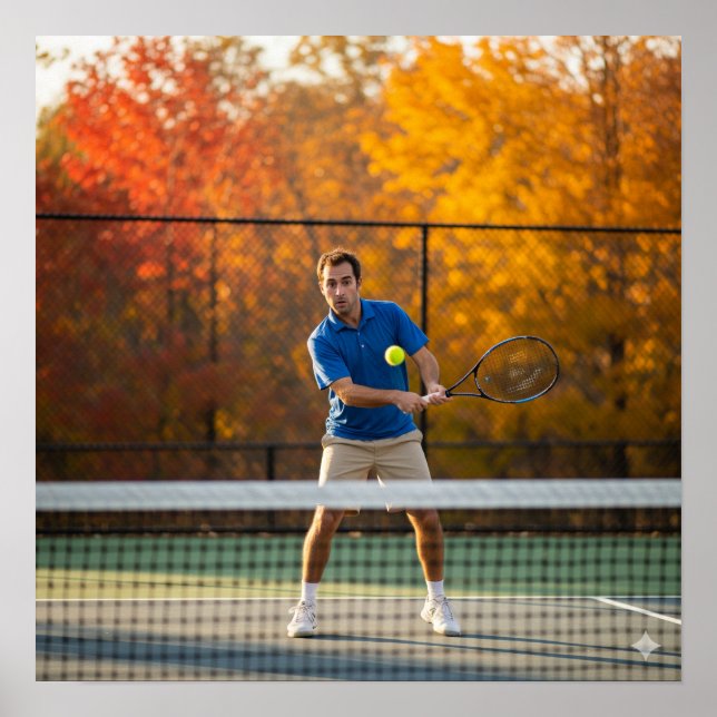 Herbst-Tennis Poster (Vorne)