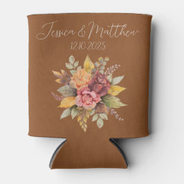 Herbst Terracotta Rustikale Hochzeit Dosenkühler