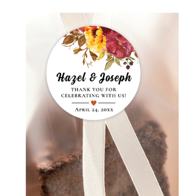 Herbst Thema Dankeschön Sticker (Von Creator hochgeladen)