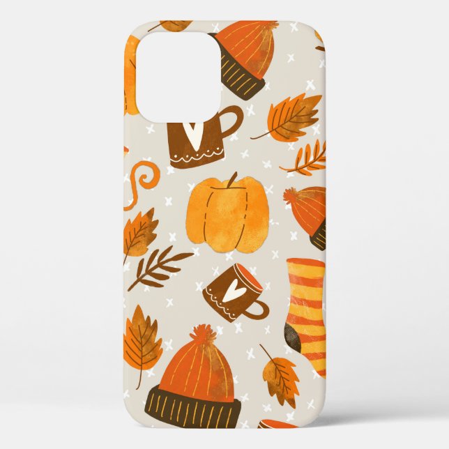 Herbst Thema Nahtloses Muster Tile Case-Mate iPhone Hülle (Rückseite)