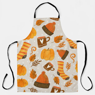 Herbst Thema Nahtloses Muster Tile Schürze