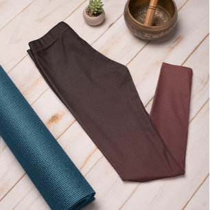 Herbst Trend Farbe Mahogany Brown Ombre Leggings