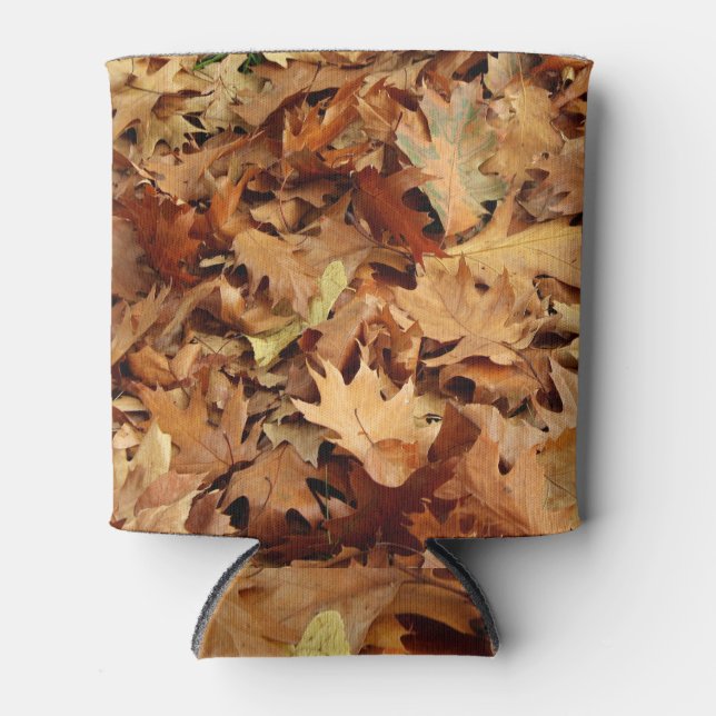 Herbst, trockene Blätter Dosenkühler (Vorderseite)