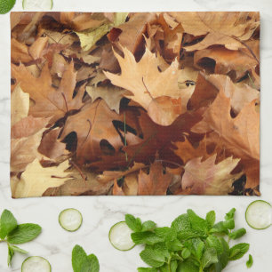 Herbst, trockene Blätter Geschirrtuch