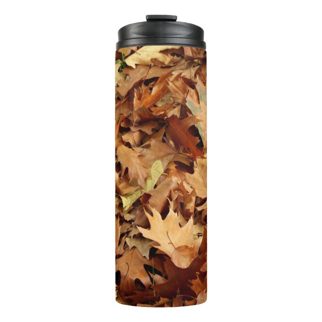 Herbst, trockene Blätter Thermosbecher (Vorderseite)