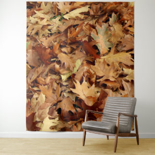 Herbst, trockene Blätter Wandteppich