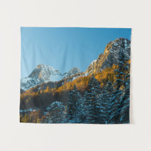Herbst- und Winterlandschaft Wandteppich