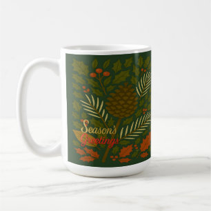 Herbst- und Winterurlaub Saisonale Grüße Kaffeetasse