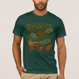Herbst- und Winterurlaub Saisonale Grüße T-Shirt