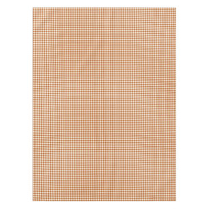 Herbst verbranntes Orange Gingham-Muster Herbst Ka Tischdecke