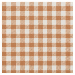 Herbst verbranntes Orange Gingham-Muster Herbst Pl Stoff
