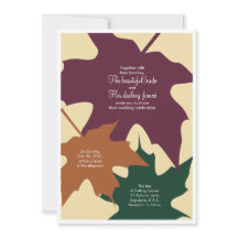 Herbst verlässt Hochzeitseinladung - Misch