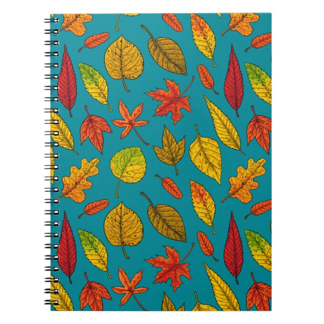Herbst verlässt Notizbuch Notizblock (Vorderseite)