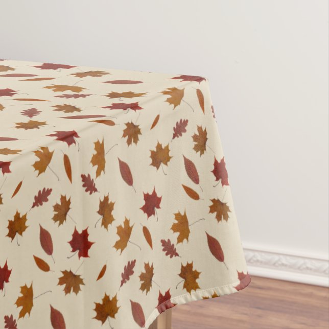 Herbst verlässt photographisch auf tischdecke (Beispiel)
