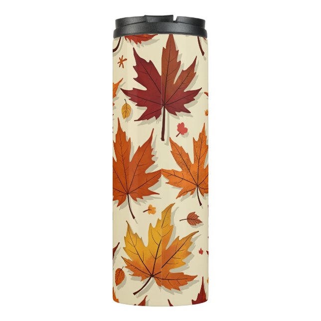 Herbst verlässt Thermal Tumbler Thermosbecher (Rückseite)
