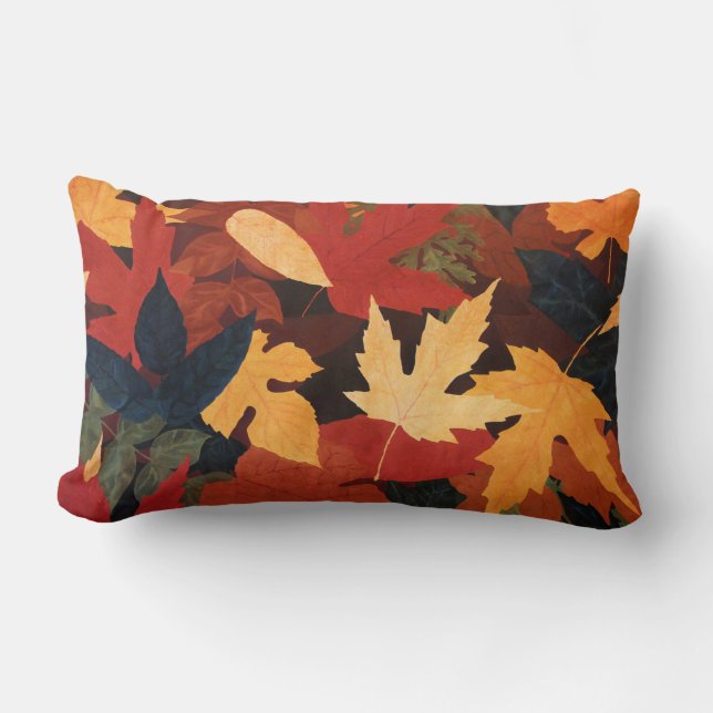 Herbst verlässt Throw-Kissen Lendenkissen (Vorderseite)