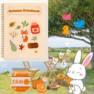 Herbst-Video-Geschenk für sie 🤎 🥨 🍁 ✨ Notizbuch