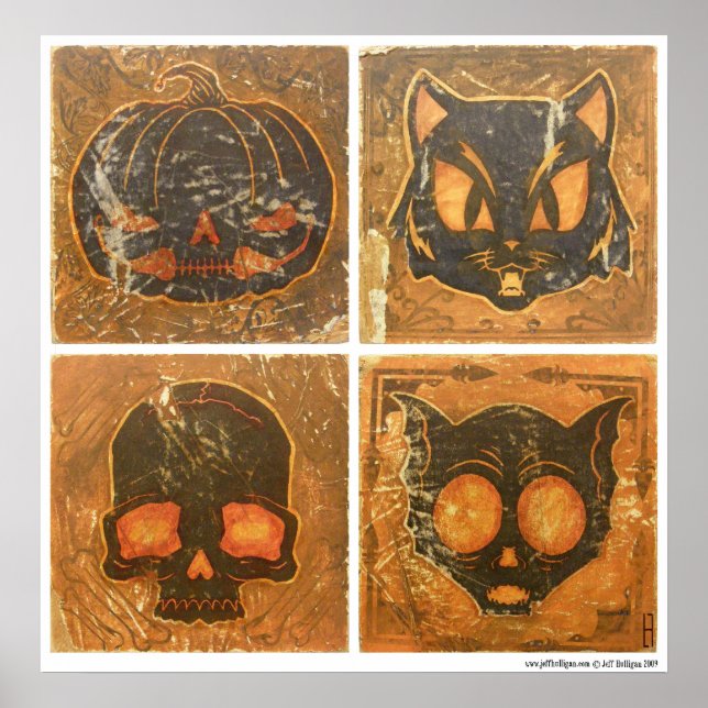 Herbst Vintag Halloween Poster (Vorne)