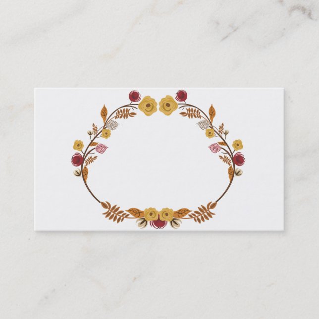 Herbst-Visitenkarte Visitenkarte (Vorderseite)