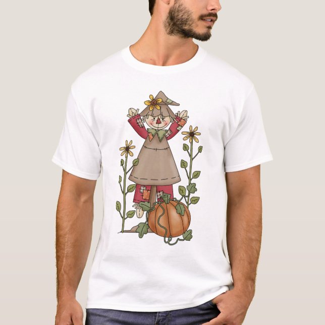 Herbst-Vogelscheuchen · Vogelscheuche 4 T-Shirt (Vorderseite)