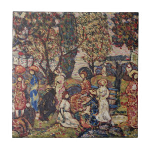 Herbst von Maurice Prendergast, Vintage Fine Art Fliese