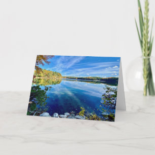 Herbst: Walden Pond Feiertagskarte