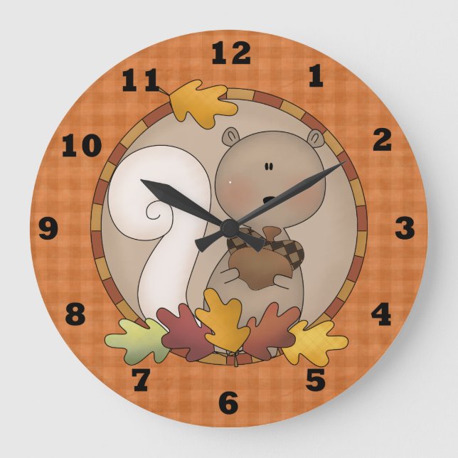 Herbst-Wanduhr Große Wanduhr (Vorderseite)