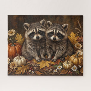 Herbst-Waschbären-Puzzle