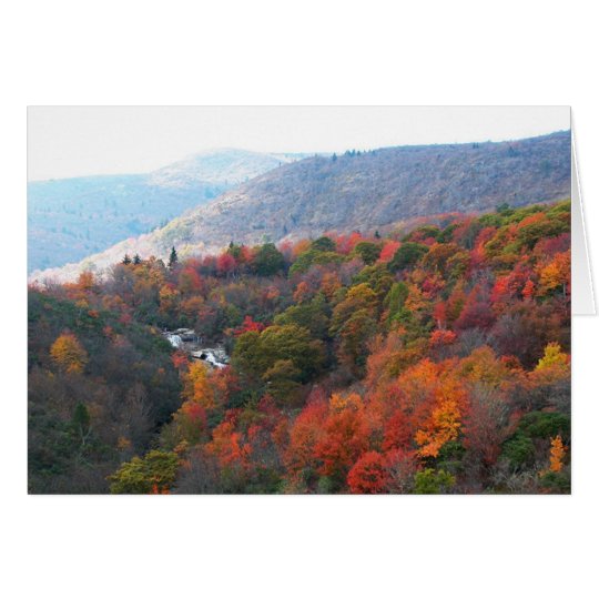 Herbst-Wasserfall Karte