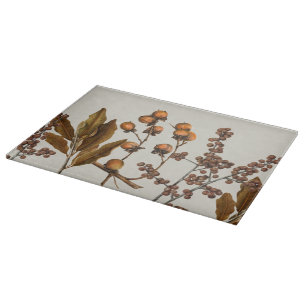 Herbst Wasserfarben-Laub Blätter  Schneidebrett