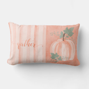 Herbst - WC Versammelt Word Art mit Pumpkin Lendenkissen