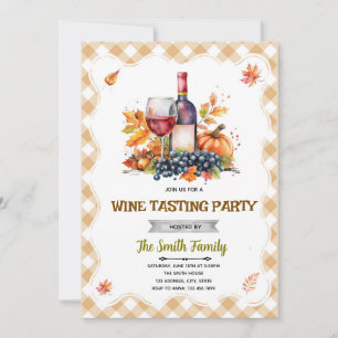 Herbst-Weinparty-Einladung Einladung