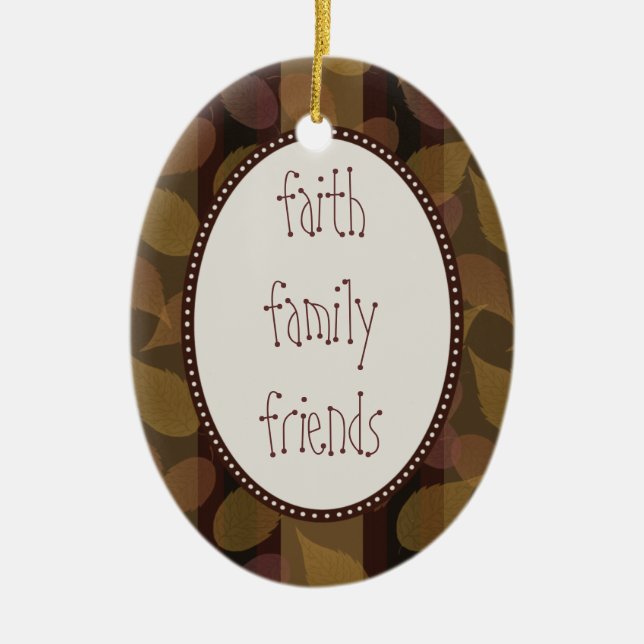 Herbst-Whisper-Ornament Keramik Ornament (Vorne)