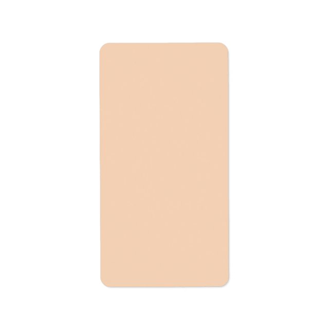 Herbst Winter Color Tender Peach Adressaufkleber (Vorne)