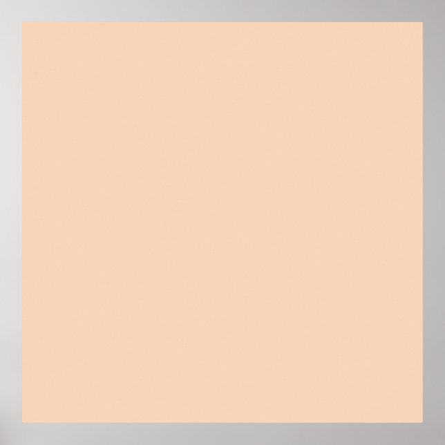 Herbst Winter Color Tender Peach Poster (Vorne)