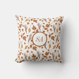 Herbst Wohngestaltung Herbst Blätter Acorn Brown W Kissen