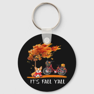 Herbst Y’all Cardigan Dog Autumn Design Funny G Schlüsselanhänger