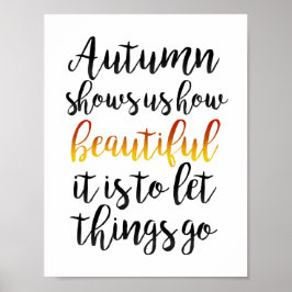 Herbst zeigt uns poster