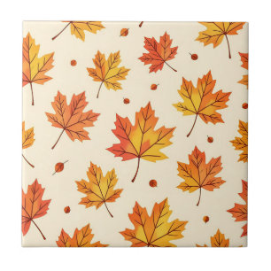 Herbstahornblätter-Fallmuster Fliese