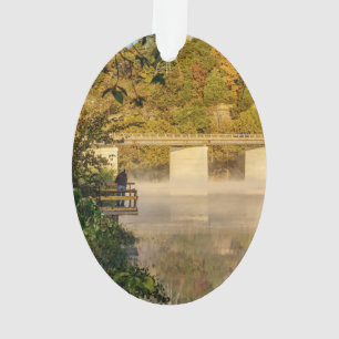 Herbstangeln am Lake Springfield Ornament