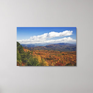 Herbstansicht der südlichen Appalachen Leinwanddruck
