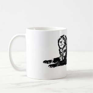 Herbstarm in kühlen Hundestraßen Kaffeetasse