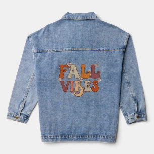 Herbstästhetische Cosy Fall T - Shirt Tri-Blend Sh Jeansjacke