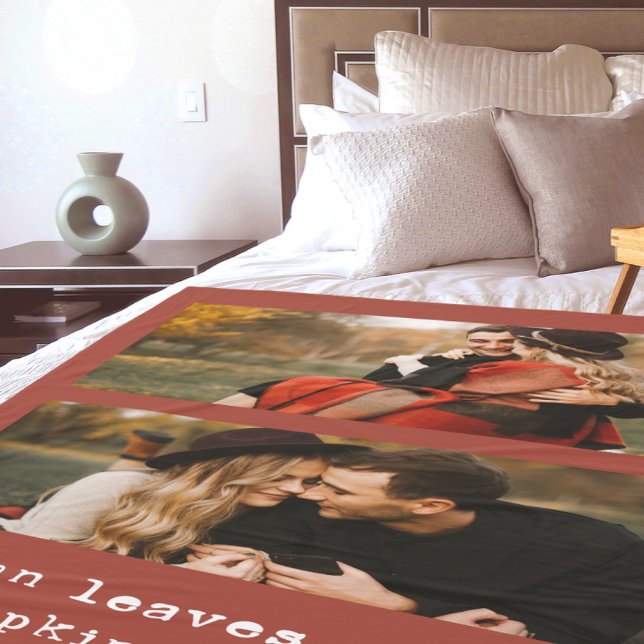 Herbstästhetisches Terracotta-Foto Fleecedecke (Von Creator hochgeladen)