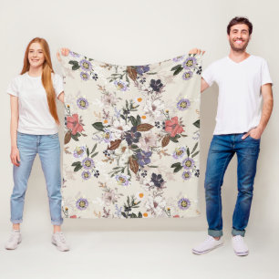 Herbstatmung Nahtlose Blume Muster Fleecedecke