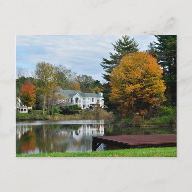 Herbstaufwärtstrend NY Postkarte (Vorderseite)